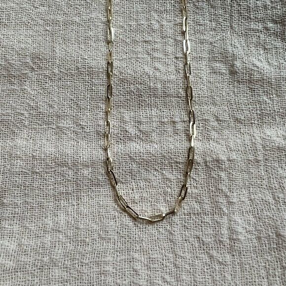 Paperclip Chain necklace 14k solid gold Necklace 20” inches perfect gift - Picture 14 of 15
